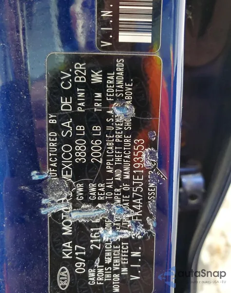 2018 Kia Forte Lx z USA, uszkodzony, nr VIN 3KPFK4A75JE193553